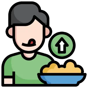 Icon depicting balanced eating and portion control